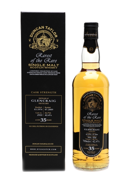 Glencraig 1974 35 Year Old - Duncan Taylor 70cl / 42.4%