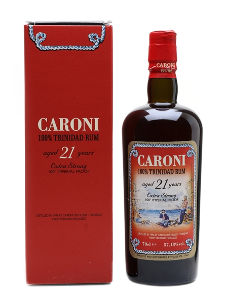 Caroni 1996 21 Year Old Extra Strong Trinidad Rum Bottled 2017 - Velier 70cl / 57.18%