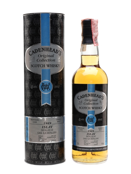 Caol Ila 1989 10 Year Old Authentic Collection Bottled 2000 - Cadenhead's 70cl / 46%