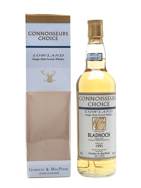 Bladnoch 1991 Bottled 2007 - Gordon & MacPhail 70cl / 40%