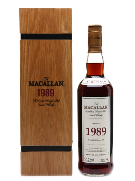 Macallan 1989 Fine & Rare 21 Year Old - Cask No. 3247 70cl / 55.2%