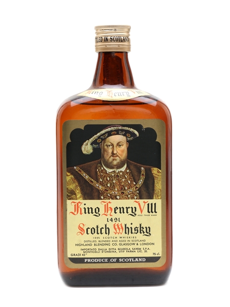 King Henry VIII 1491 Bottled 1970s - Giarola Savem 75cl / 43%