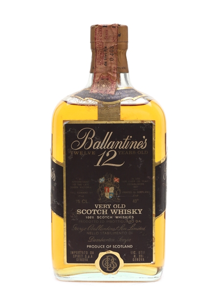 Ballantine's 12 Year Old Bottled 1960s 75cl / 43%