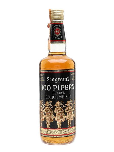 Seagram's 100 Pipers Bottled 1980s 75cl / 40%