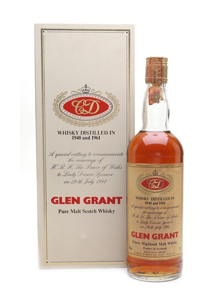 Glen Grant 1948 & 1961 Royal Wedding Bottled 1981 - Gordon & MacPhail 75cl / 40%