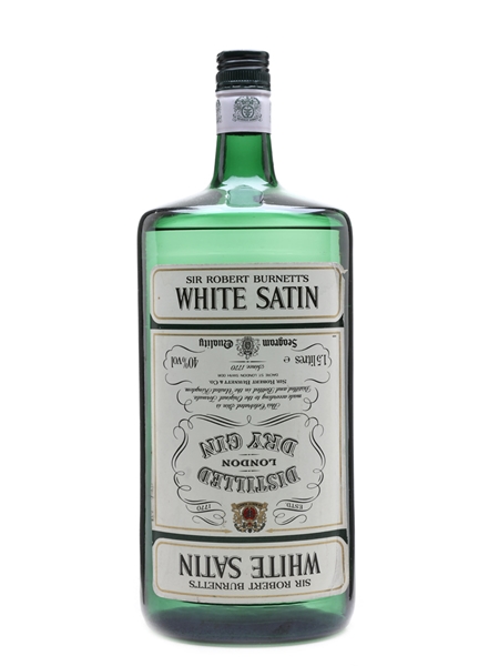 Sir Robert Burnett's White Satin Gin Bottled 1980s - Seagram 150cl / 40%