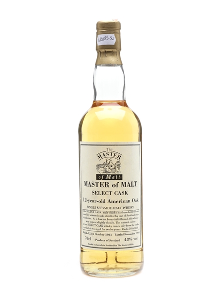 Master Of Malt 1981 12 Year Old 70cl / 43%