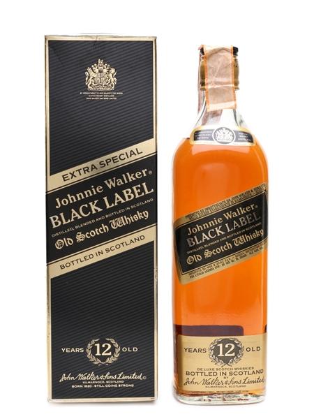 Johnnie Walker Black Label 12 Year Old Bottled 1980s 75cl / 40%