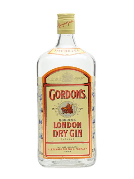 Gordon's Dry Gin Bottled 1980s 100cl / 47.3%