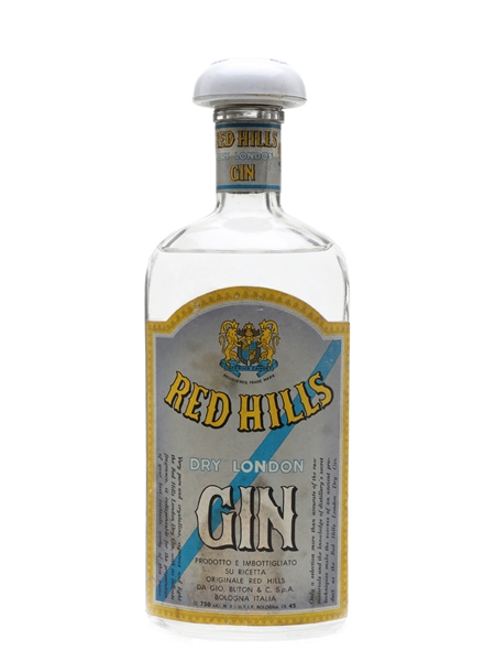 Red Hills Dry London Gin Bottled 1950s 75cl / 45%