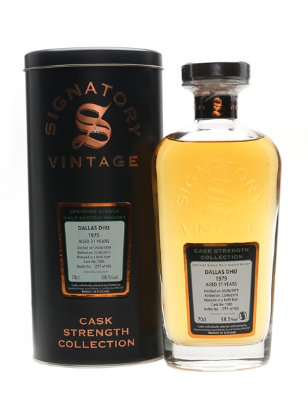 Dallas Dhu 1979 31 Year Old Bottled 2010 - Signatory Vintage 70cl / 58.5%