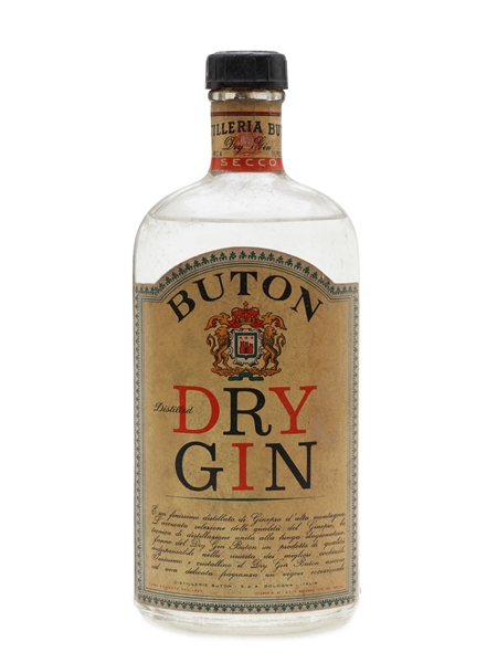 Buton Dry Gin Bottled 1950s 75cl / 45%