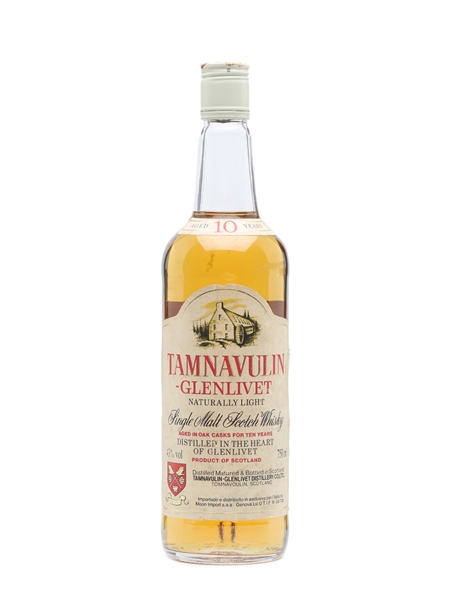 Tamnavulin-Glenlivet 10 Years Old Moon Import Bottled 1980s 75cl