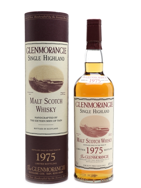 Glenmorangie 1975 Bottled 2002 - Duty Free 75cl / 43%