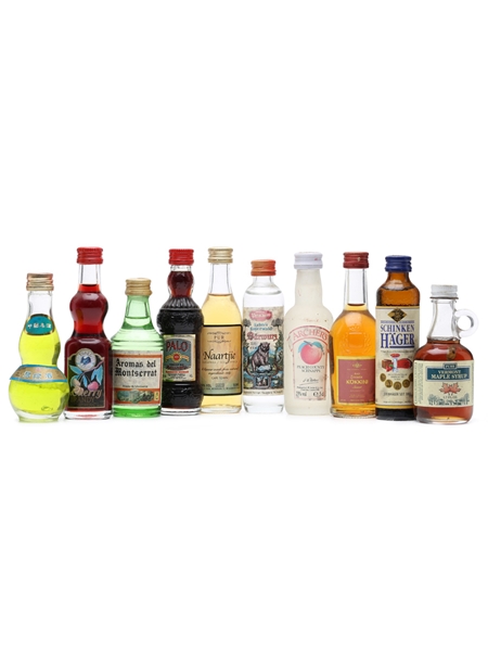 10 x Assorted Liqueurs Miniatures 