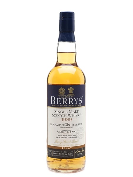 Bunnahabhain 1989 23 Year Old - Berry Bros & Rudd 70cl / 51.4%