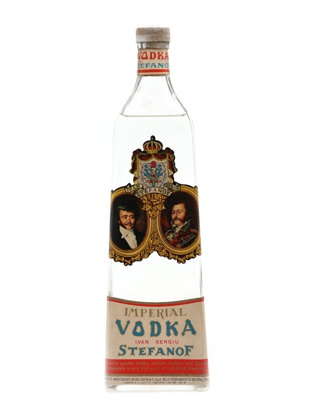 Stefanof Imperial Vodka Bottled 1950s - Buton 75cl / 40%