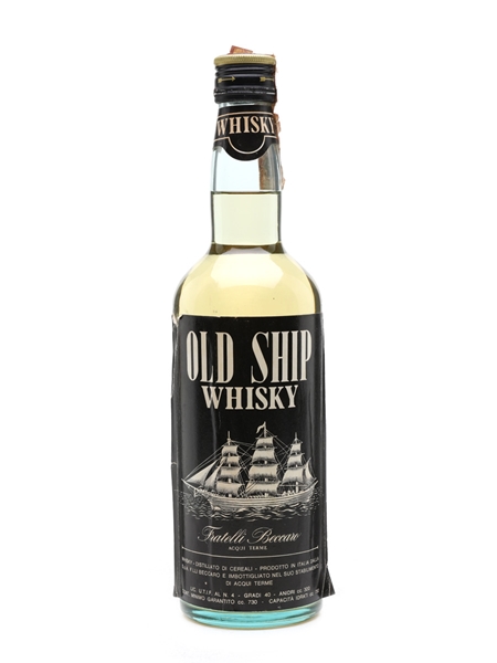 Fratelli Beccaro Old Ship Whisky Bottled 1970s 75cl / 40%