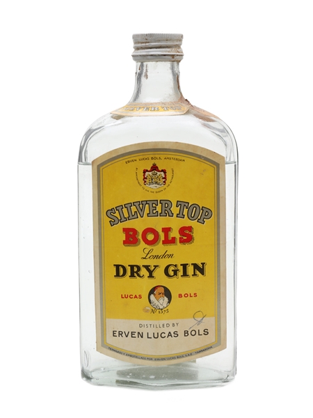 Bols Silver Top Dry Gin Bottled 1965 75cl