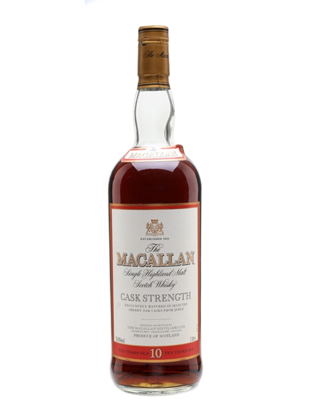 Macallan 10 Year Old Cask Strength  100cl / 58.8%