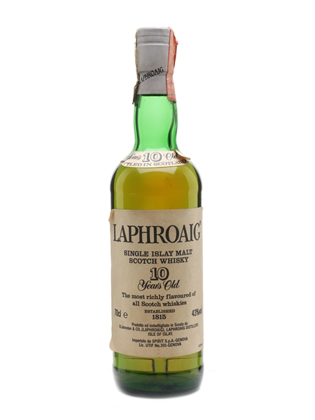 Laphroaig 10 Year Old Bottled 1990s - Pre Royal Warrant 70cl / 43%