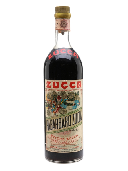 Zucca Elixir Rabarbaro Bitters Bottled 1970s 100cl / 16%