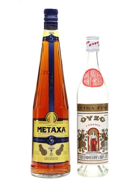 Metaxa 5 Star & Ouzo Extra Fine  100cl & 66cl