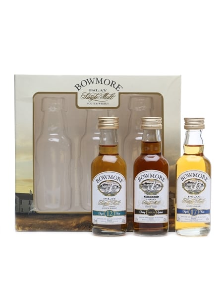 Bowmore Miniature Set 12yo - Darkerst - 17yo Miniature