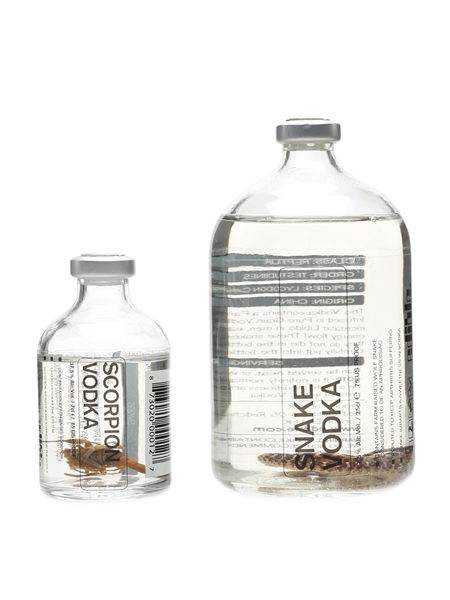 Edible Scorpion & Snake Vodka  7cl & 25cl / 37.5%