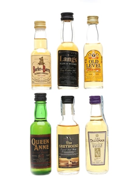 Assorted Blended Whisky Langs, Talisman, Queen Anne 6 x 3.8cl-5cl / 40%