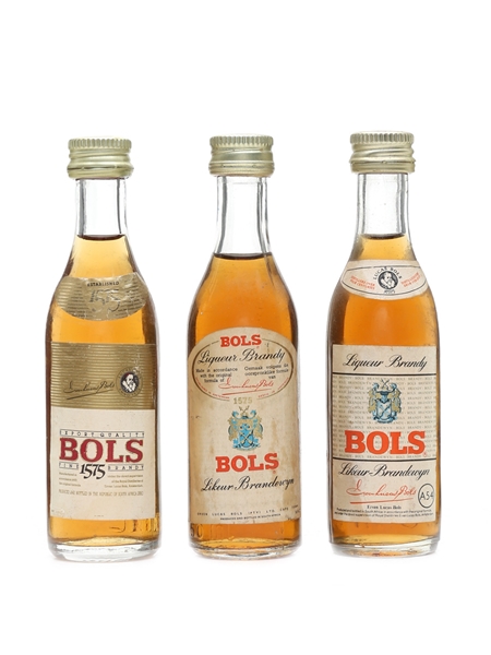 Bols Brandy Bottled 1970s 3 x 5cl