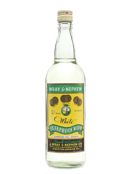 Wray & Nephew White Overproof Rum Bottled 1970s 75cl / 57.7%