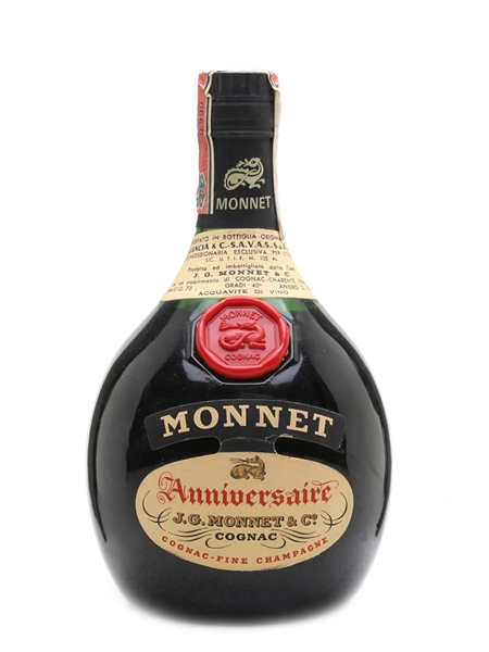 Monnet Anniversaire Cognac Bottled 1970s 73cl / 40%