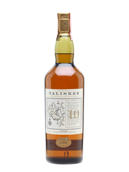 Talisker 10 Years Old Map Label 1 Litre