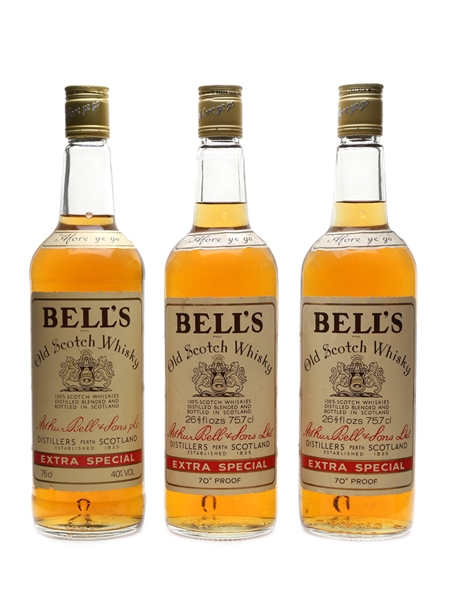 Bell's Extra Special Bottled 1970s & 1980s 75cl & 2 x 75.7cl / 40%