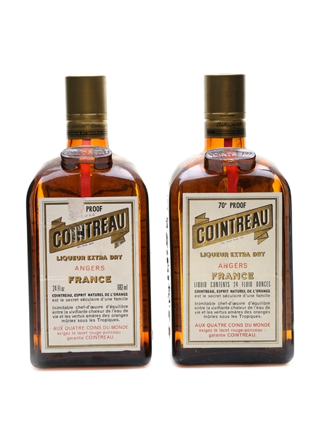 Cointreau Bottled 1970s 2 x 68.2cl / 40%