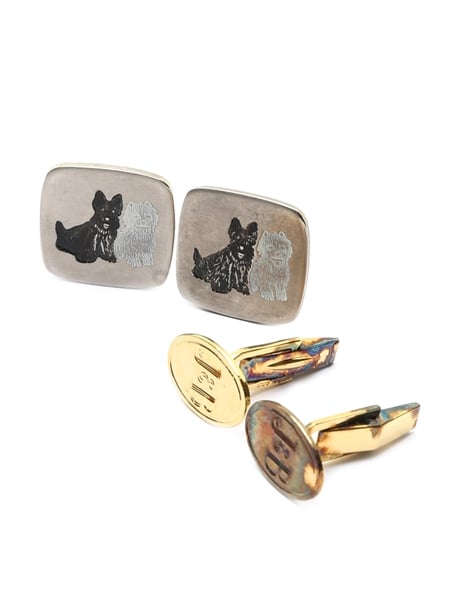 Branded Cufflinks Black and White, J&B 