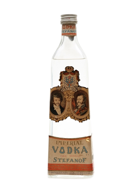 Stefanof Imperial Vodka Bottled 1950s - Buton 75cl / 40%