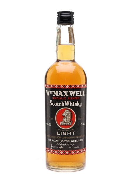 WM Maxwell Light Bottled 1960s 75cl / 43%