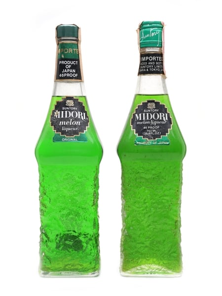 Suntory Midori Melon Liqueur Bottled 1970s & 1980s 2 x 75cl / 23%