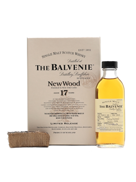 Balvenie 17 Year Old New Wood Trade Sample 10cl / 40%