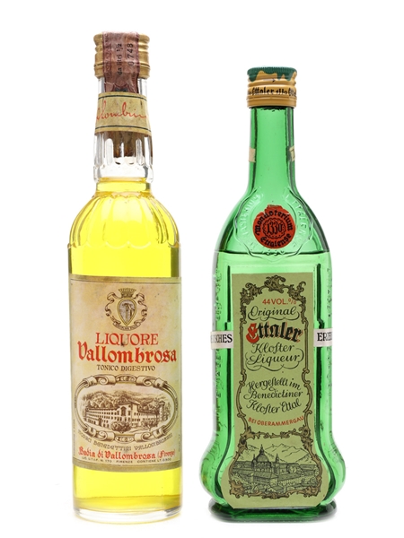 Ettaler Klosterliqueur Grün & Vallombrosa Liqueur  35cl & 50cl
