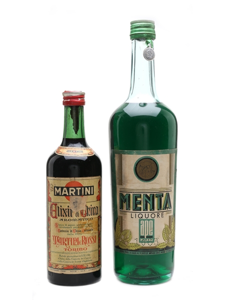 Ape Menta Liquore & Martini Elixir Di China - Lot 30923 - Buy/Sell Liqueurs  Online