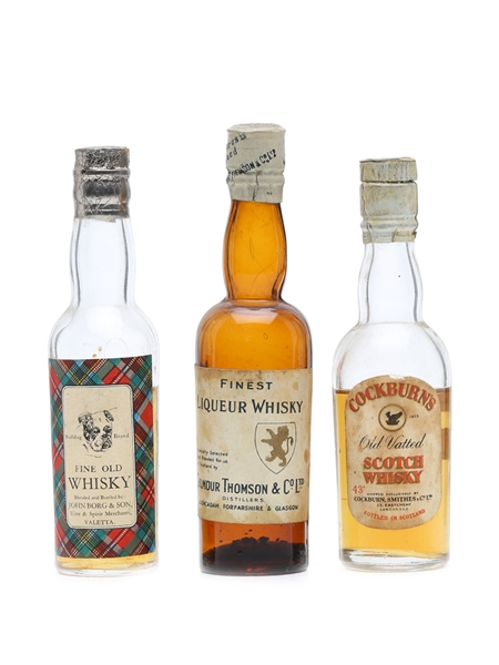 3 x Blended Scotch Whisky Miniature 