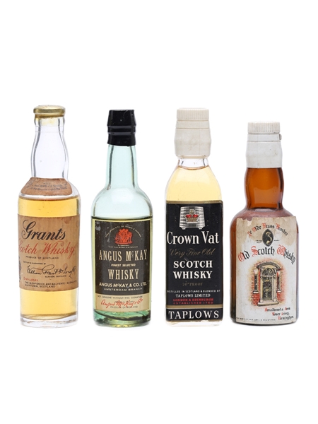 4 x Blended Scotch Whisky Miniature 