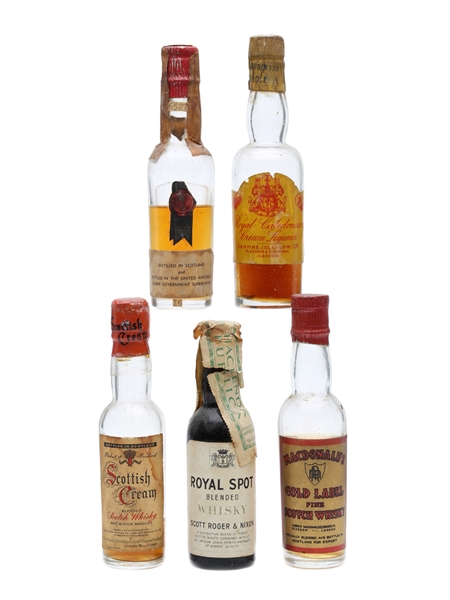 5 x Blended Scotch Whisky Miniature 