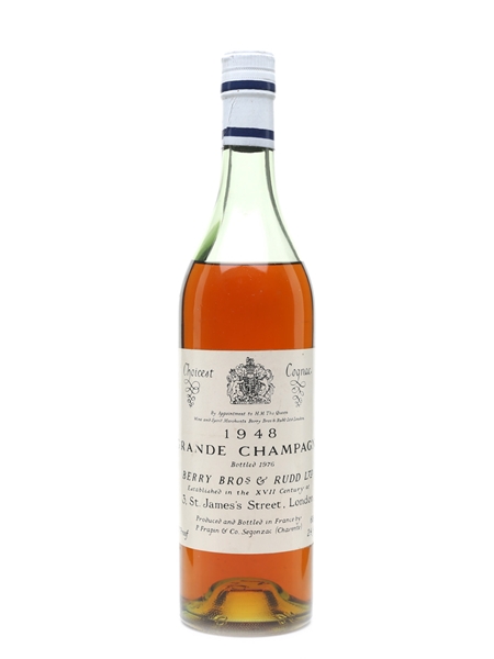 Frapin 1948 Grande Champagne Cognac Bottled 1976 - Berry Bros & Rudd 68cl / 40.5%