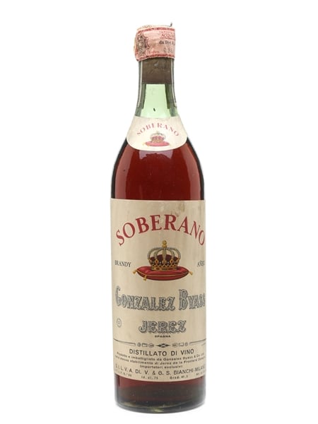 Soberano Brandy Anejo Bottled 1960s - Gonzalez Byass 75cl / 41.5%