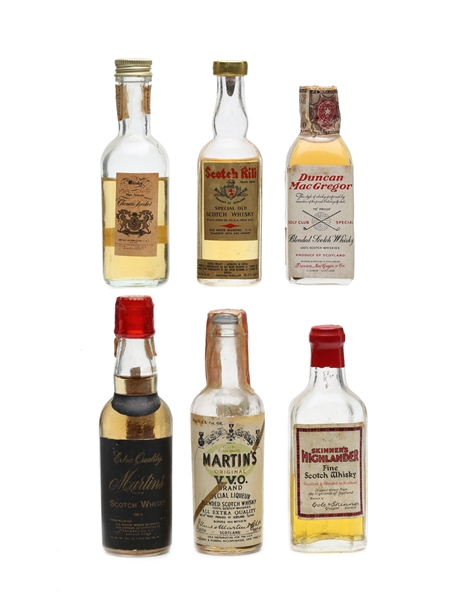 6 x Blended Scotch Whisky Miniature 