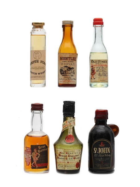 6 x Blended Scotch Whisky Miniature 